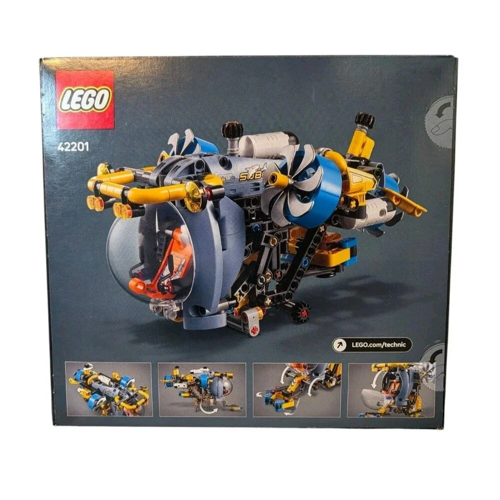 LEGO Technic 42201 Deep-Sea Research Submarine 413-Piece Set, 9+